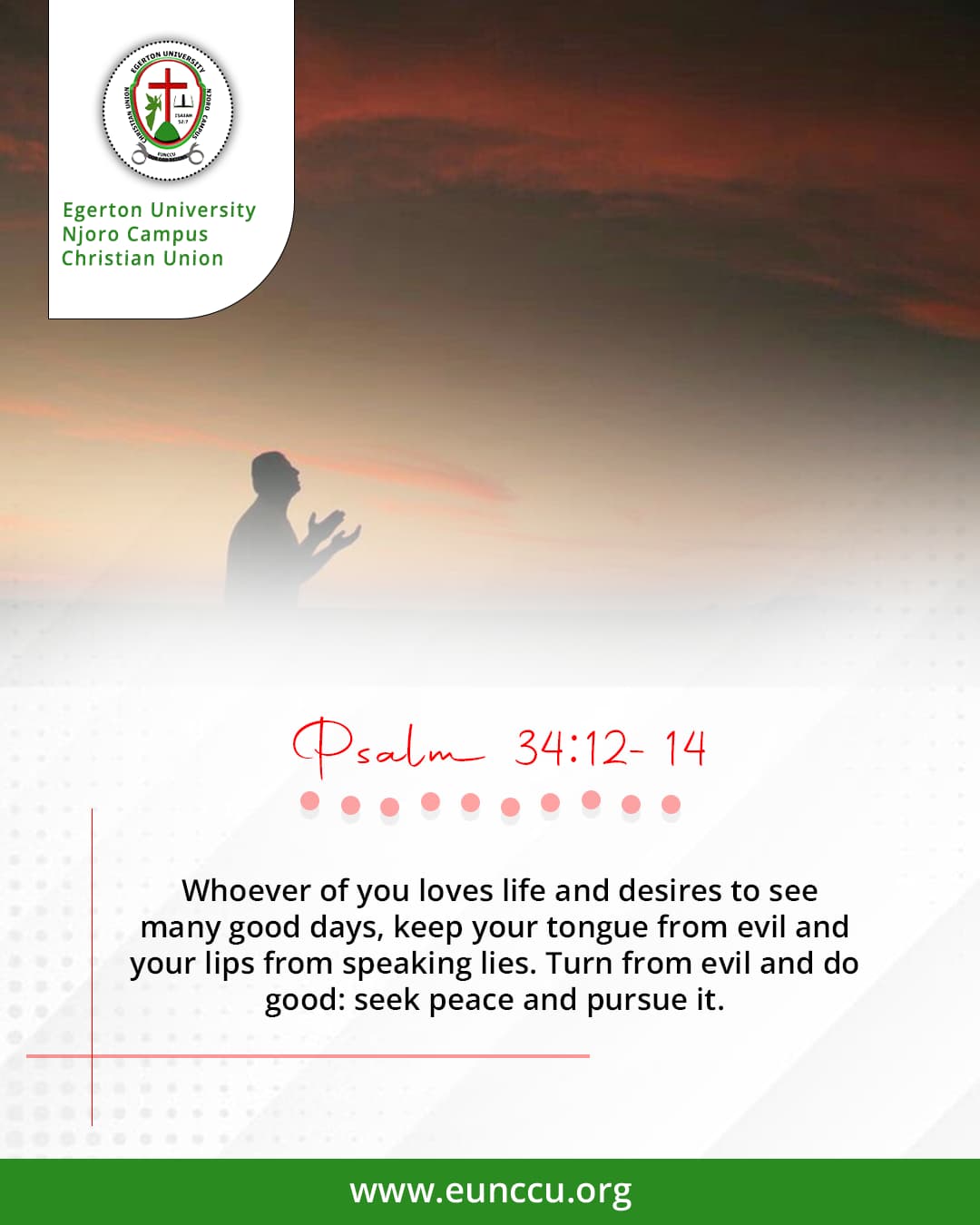 Pursue Peace, Live Righteously